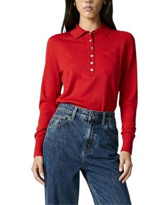 Relaxed Polo Knit Sweater by NOCTURNE