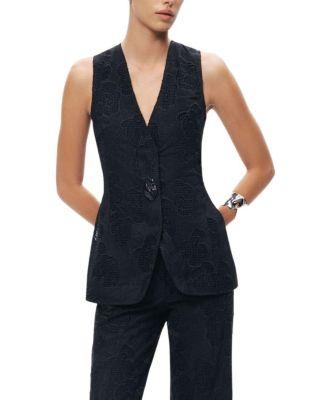 Textured Tailored Vest by NOCTURNE