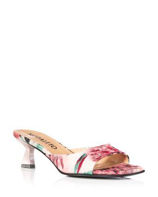 Women's Kitten Heel Mule Sandals by NODALETO