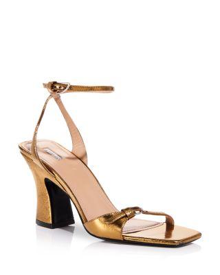 Women's Leather Ankle Strap Sandals by NODALETO