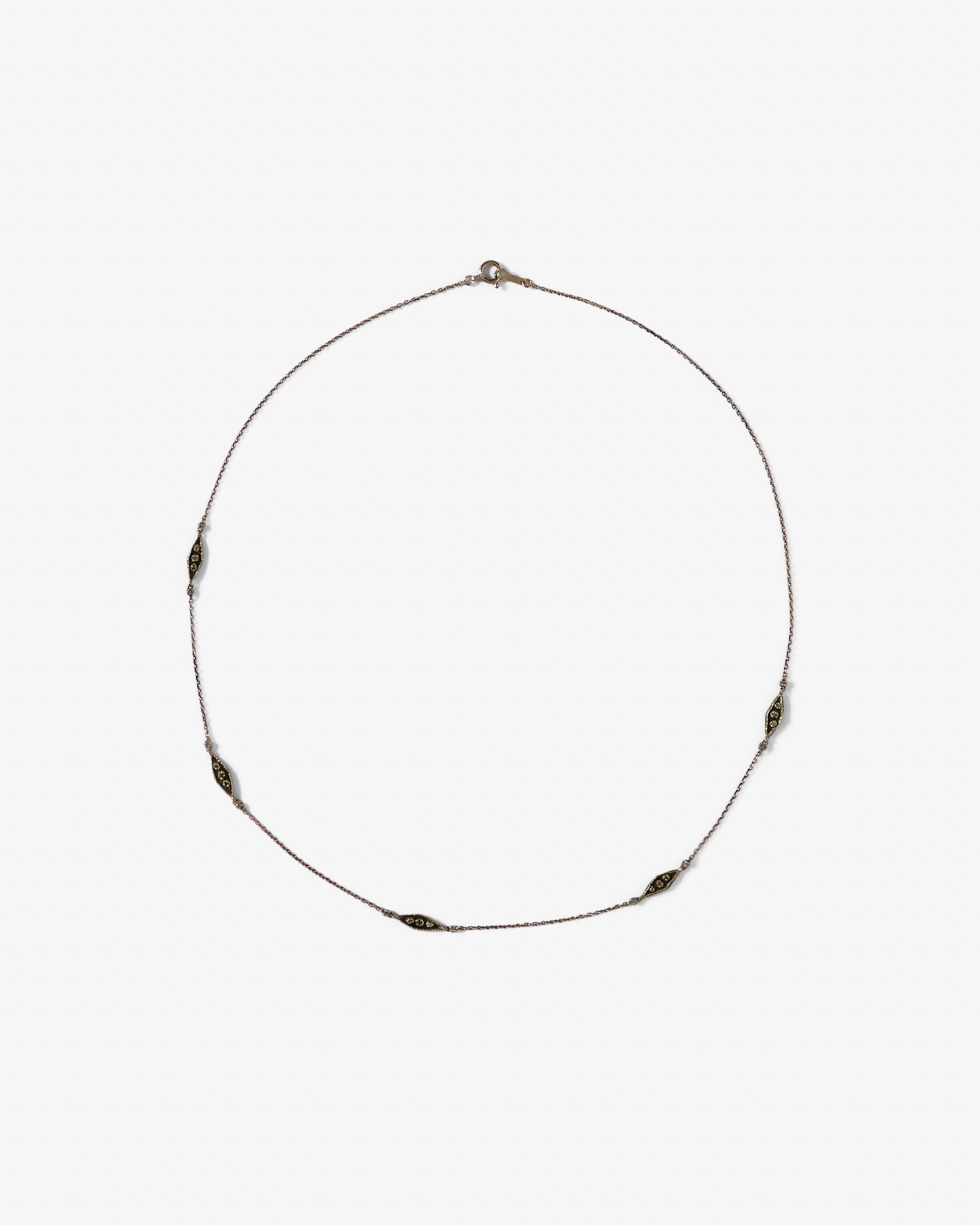 Noguchi Bijoux - Brown Diamond Necklace - (Yellow Gold) by NOGUCHI BIJOUX
