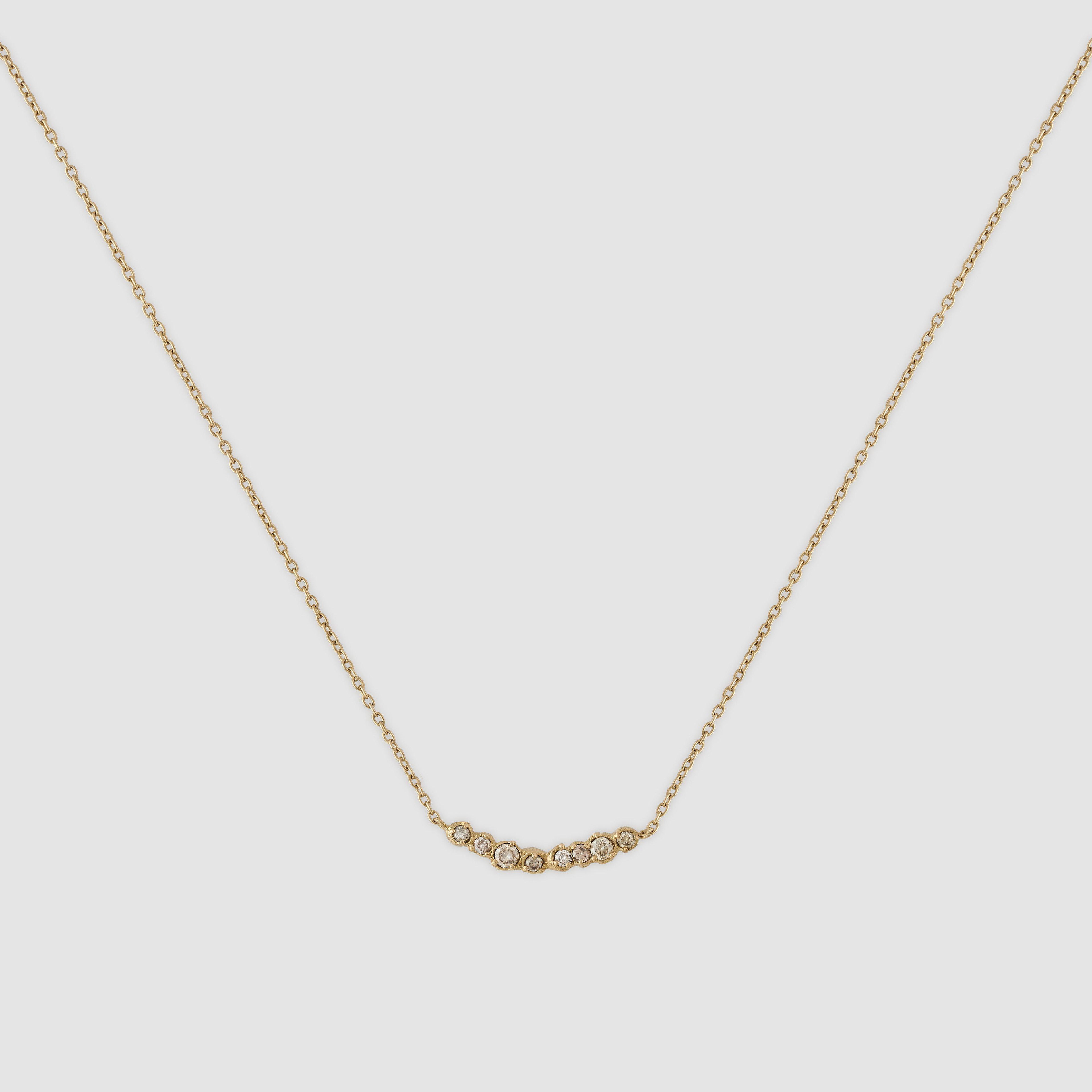 Noguchi Bijoux  - Diamond Necklace -  (Yellow Gold) by NOGUCHI BIJOUX
