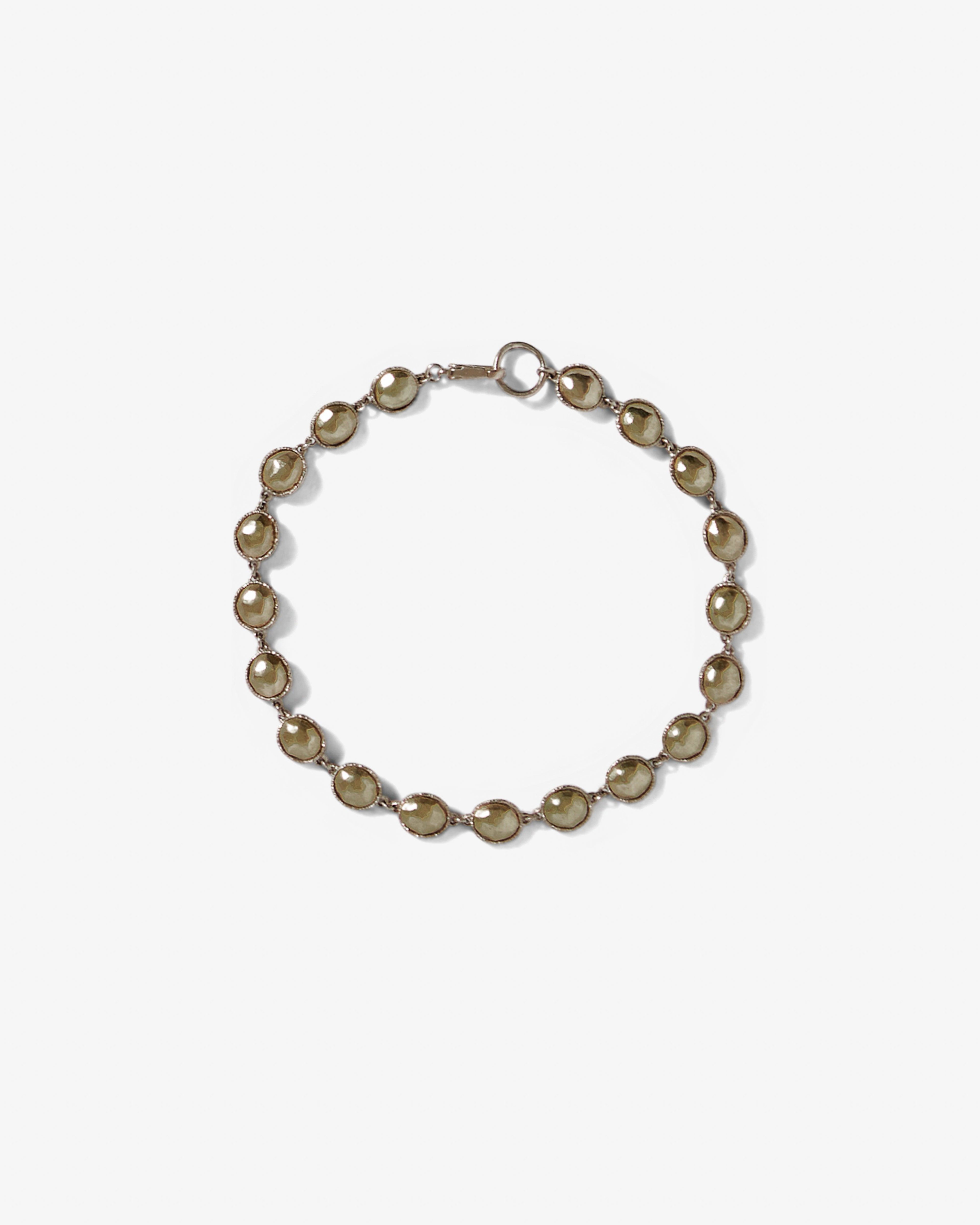 Noguchi Bijoux - Gold Disc Bracelet - (White/Yellow Gold) by NOGUCHI BIJOUX