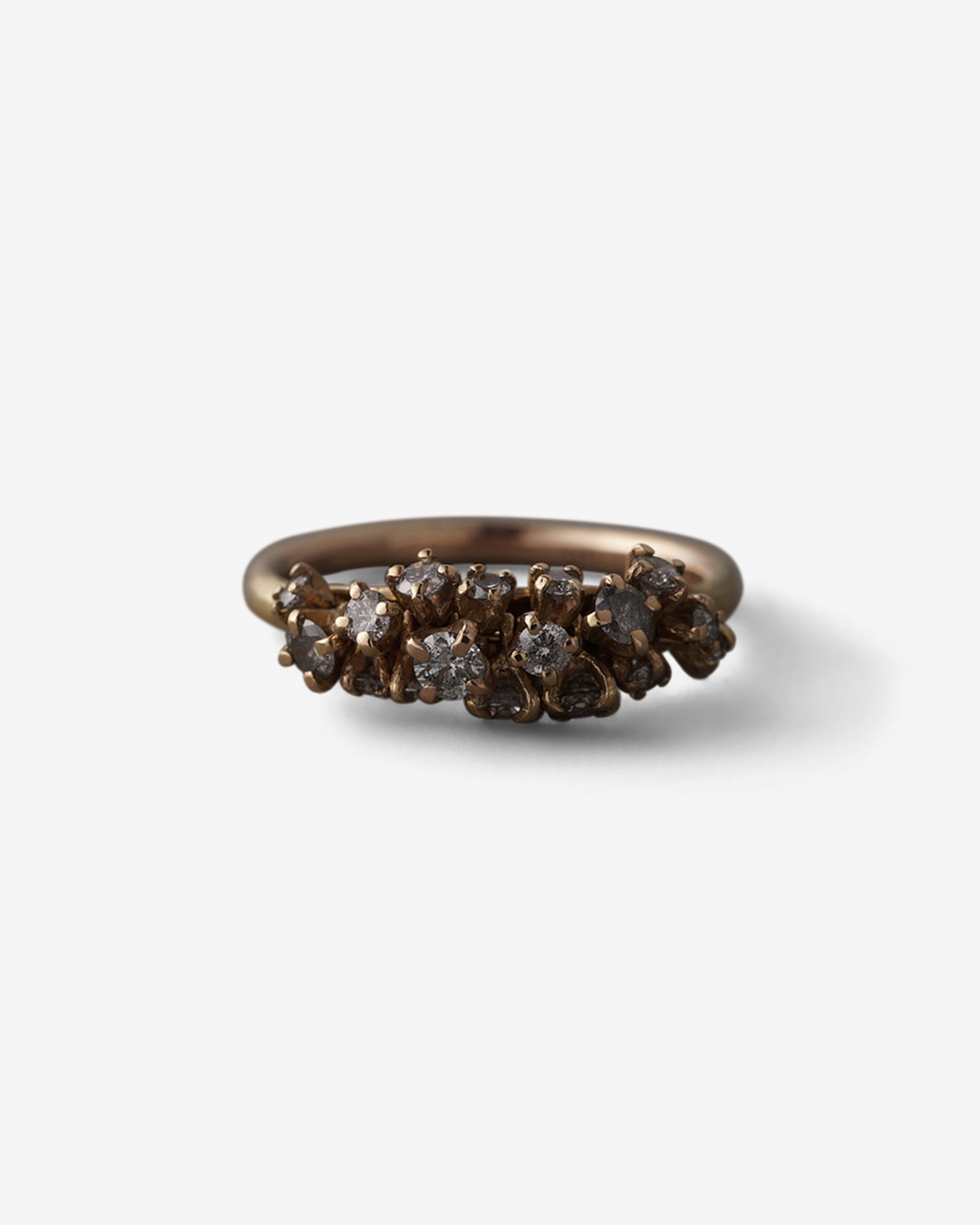 Noguchi Bijoux - Gray Diamond Ring - (Yellow Gold) by NOGUCHI BIJOUX