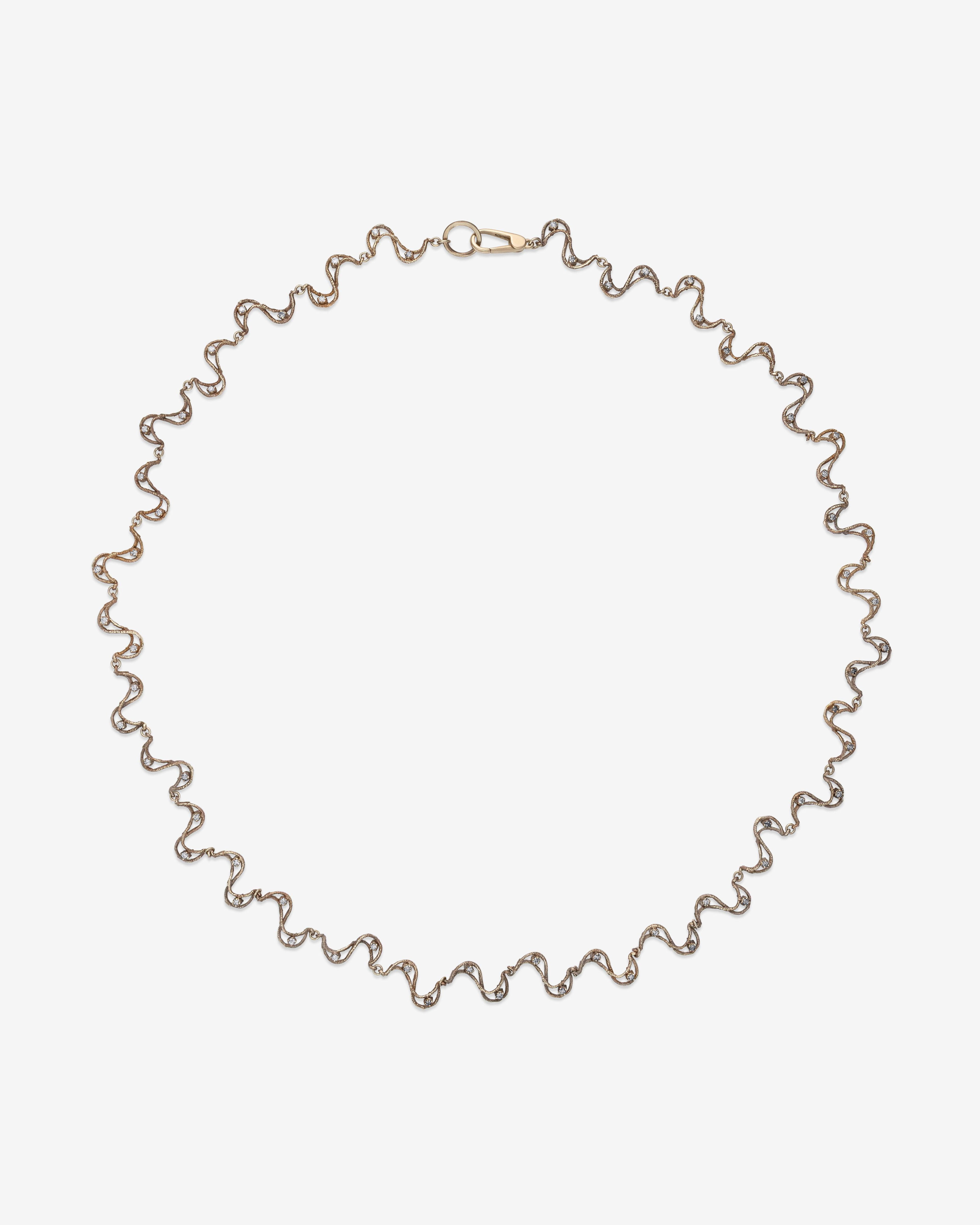 Noguchi Bijoux  - White Diamond Necklace -  (White Gold) by NOGUCHI BIJOUX