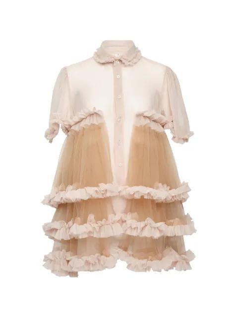 Georgette ruffled blouse by NOIR KEI NINOMIYA
