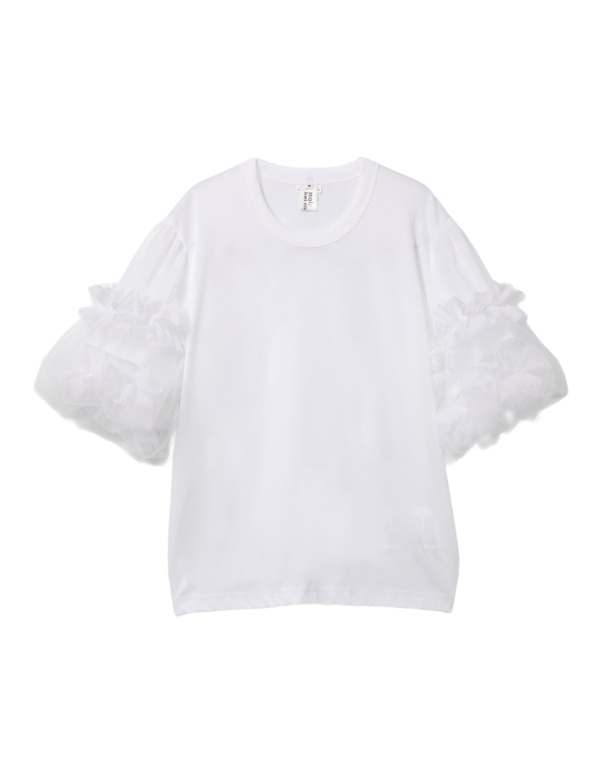 Mesh sleeve top by NOIR KEI NINOMIYA