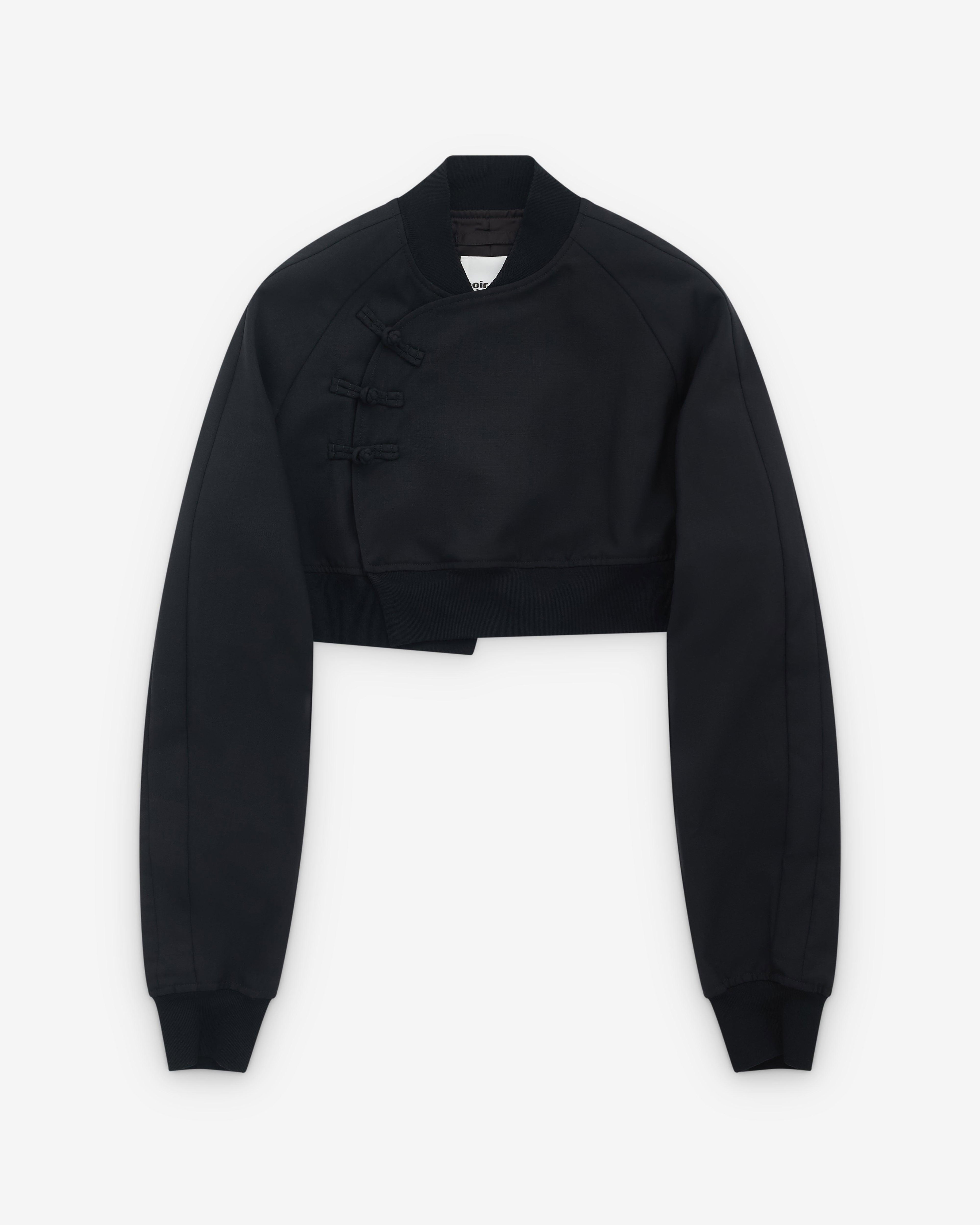 Noir Kei Ninomiya - Women’s Cropped Bomber Jacket - (Black) by NOIR KEI NINOMIYA