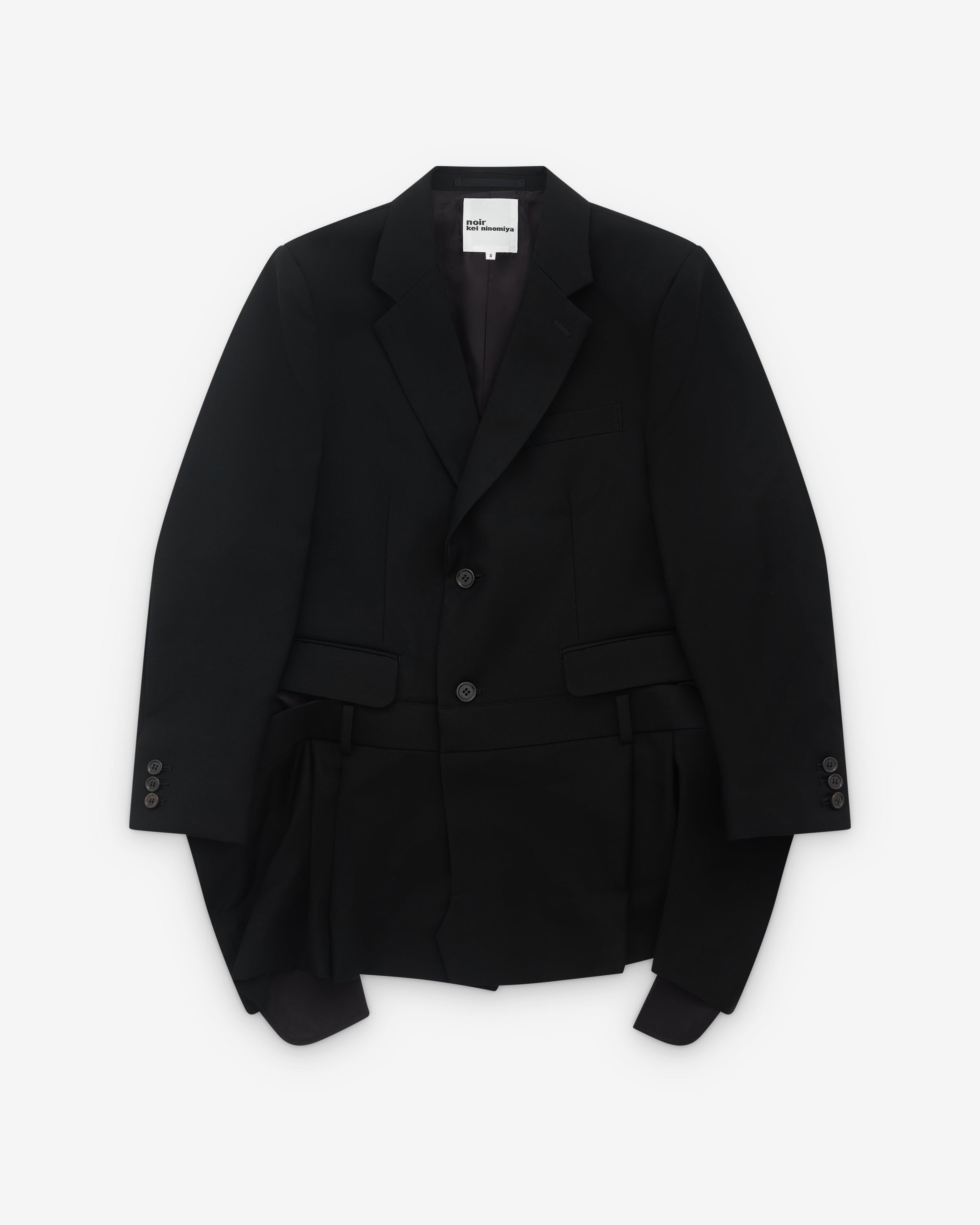 Noir Kei Ninomiya - Women’s Faux Waistband  Blazer - (Black) by NOIR KEI NINOMIYA