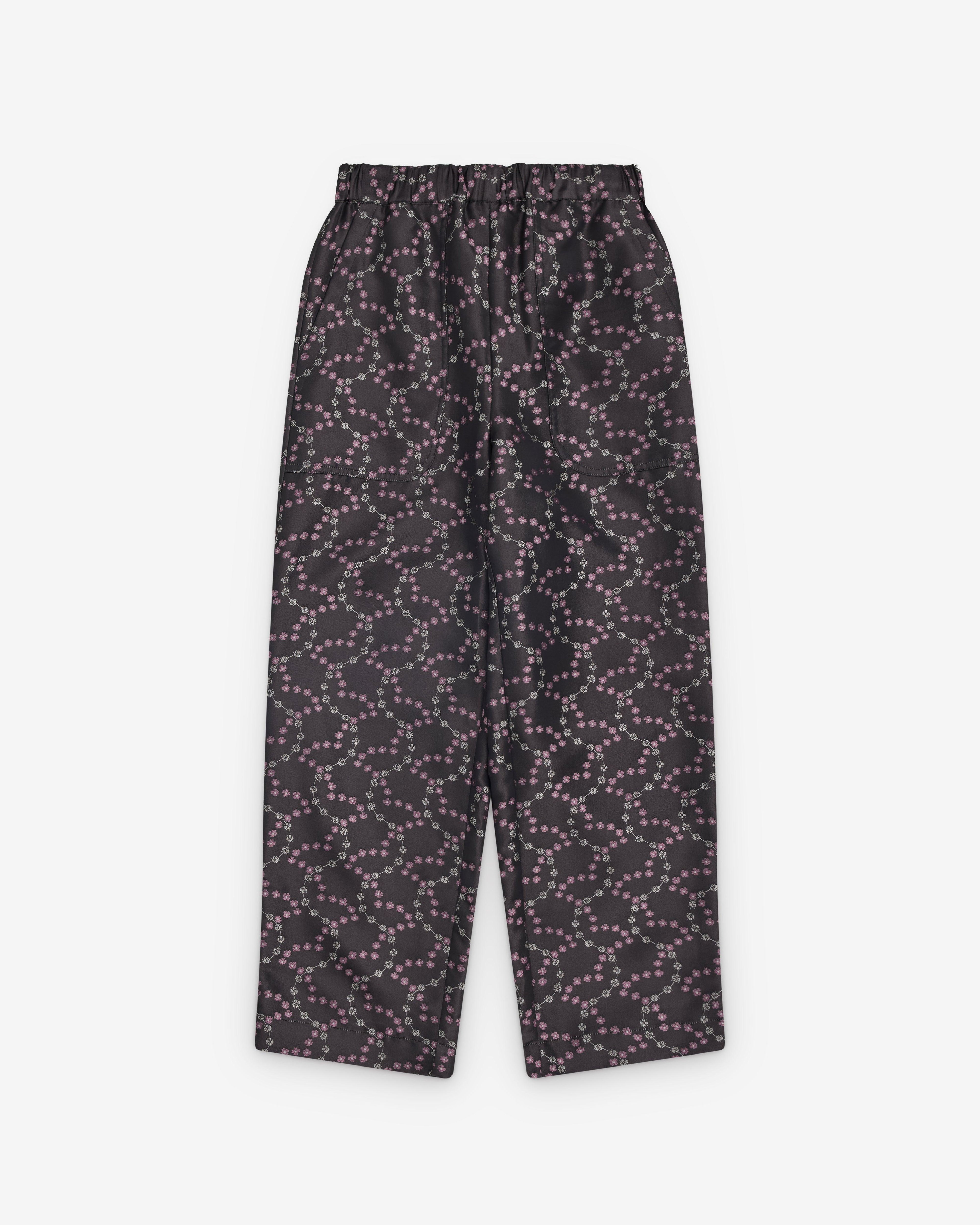 Noir Kei Ninomiya - Women’s Floral Trousers - (Black) by NOIR KEI NINOMIYA