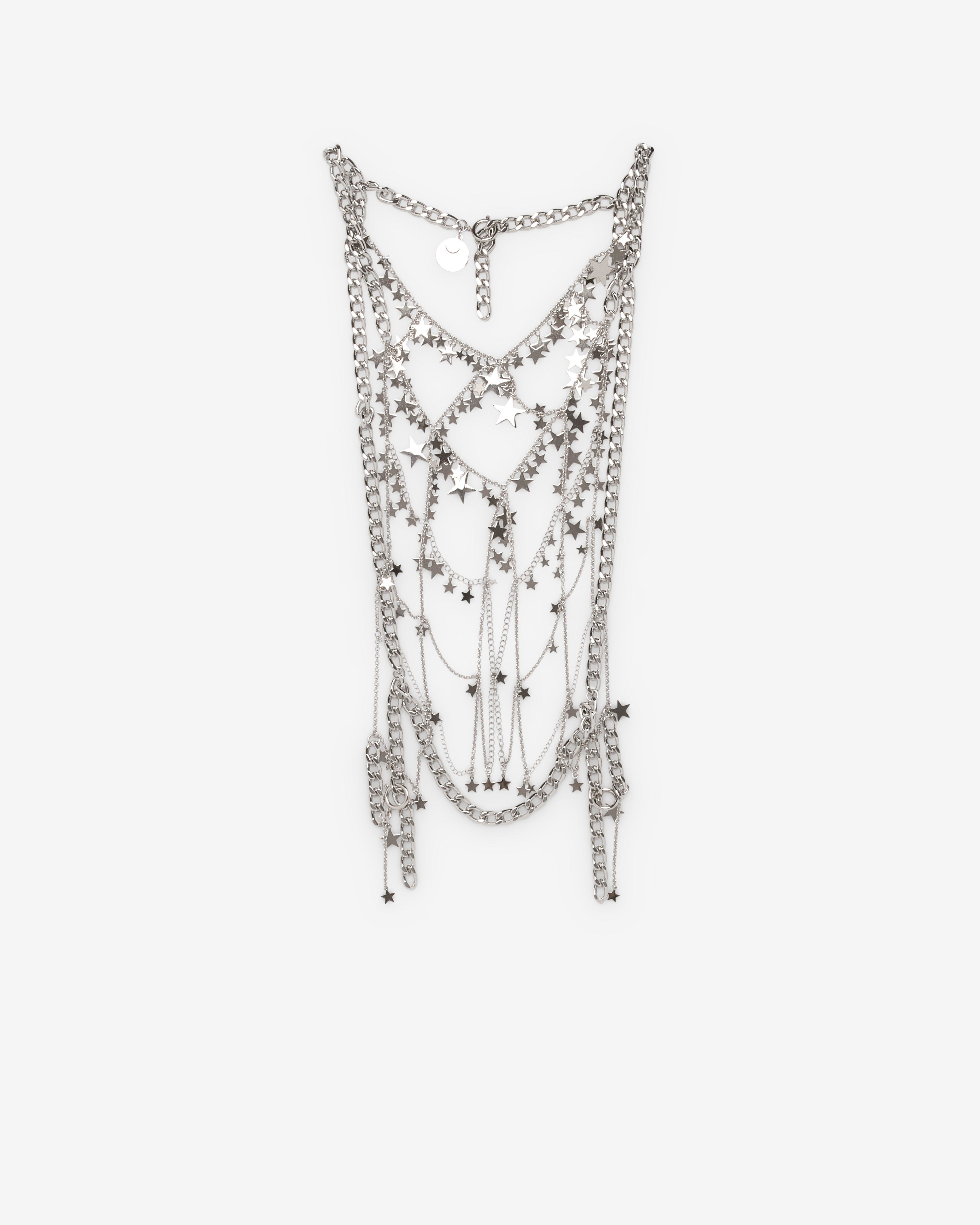 Noir Kei Ninomiya - Women's Metal Stars Harness - (Silver) by NOIR KEI NINOMIYA