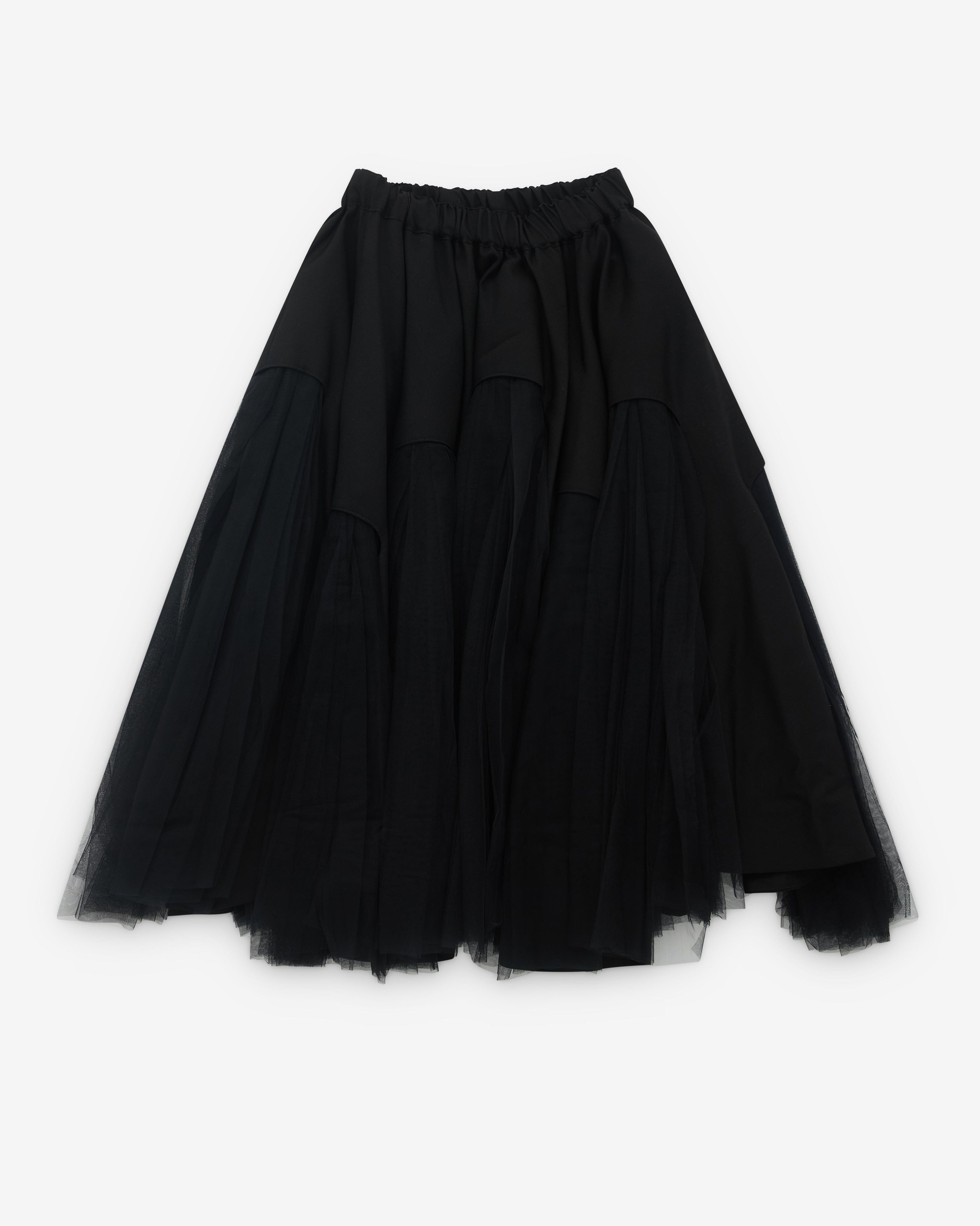 Noir Kei Ninomiya - Women’s Netted Skirt - (Black) by NOIR KEI NINOMIYA