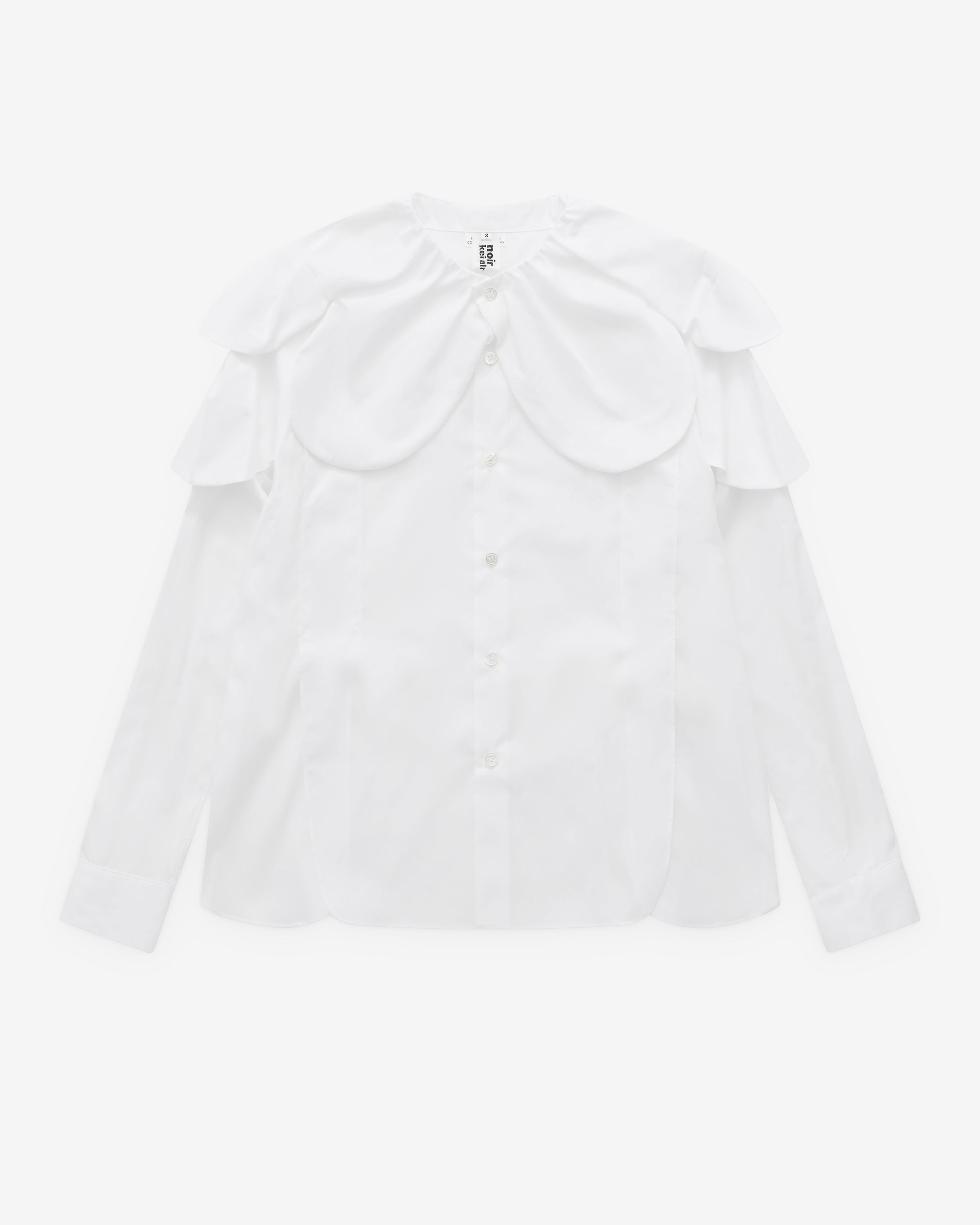 Noir Kei Ninomiya - Women’s Petal Collar Shirt - (White) by NOIR KEI NINOMIYA