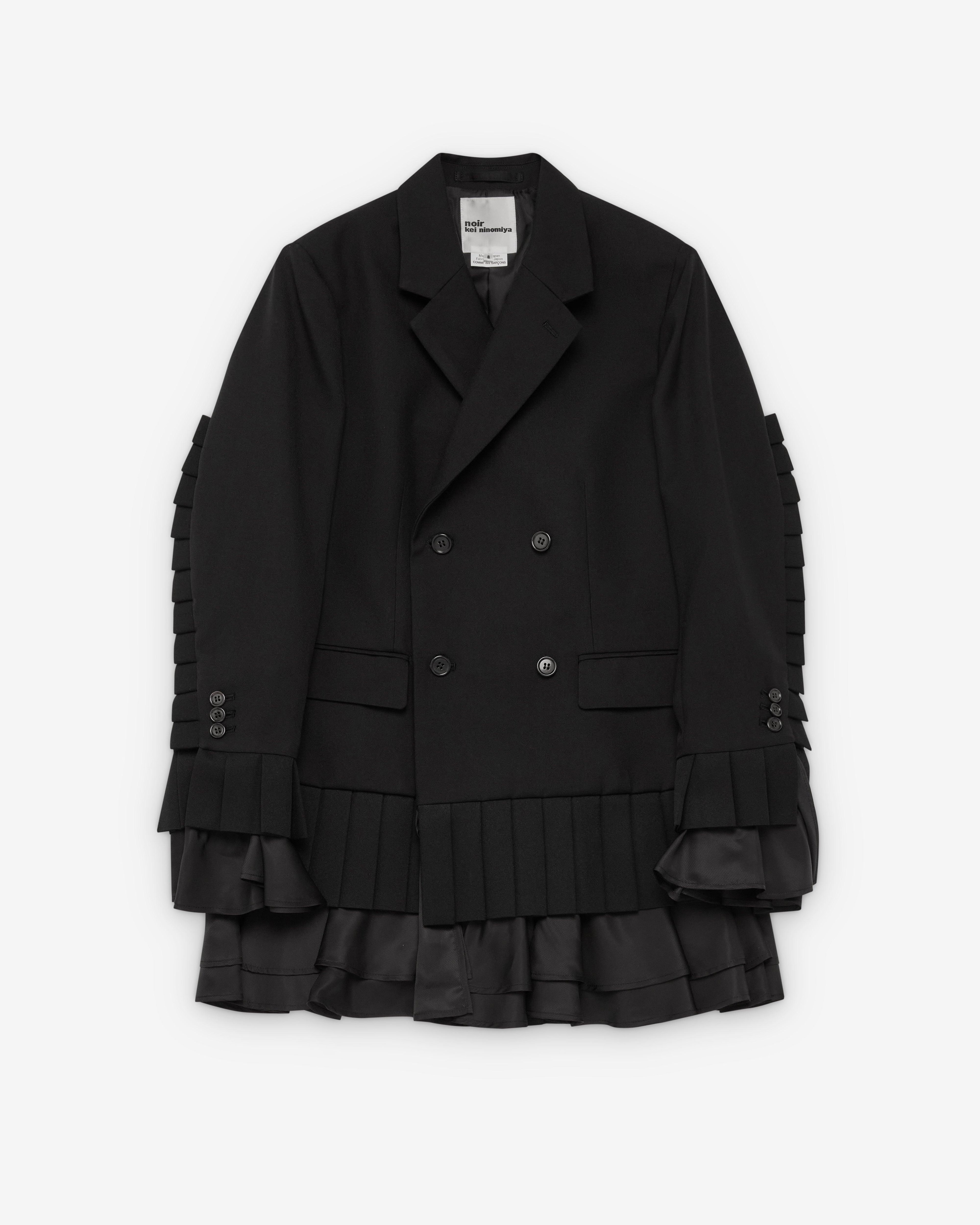 Noir Kei Ninomiya - Women's Pleated Blazer Jacket - (Black) by NOIR KEI NINOMIYA