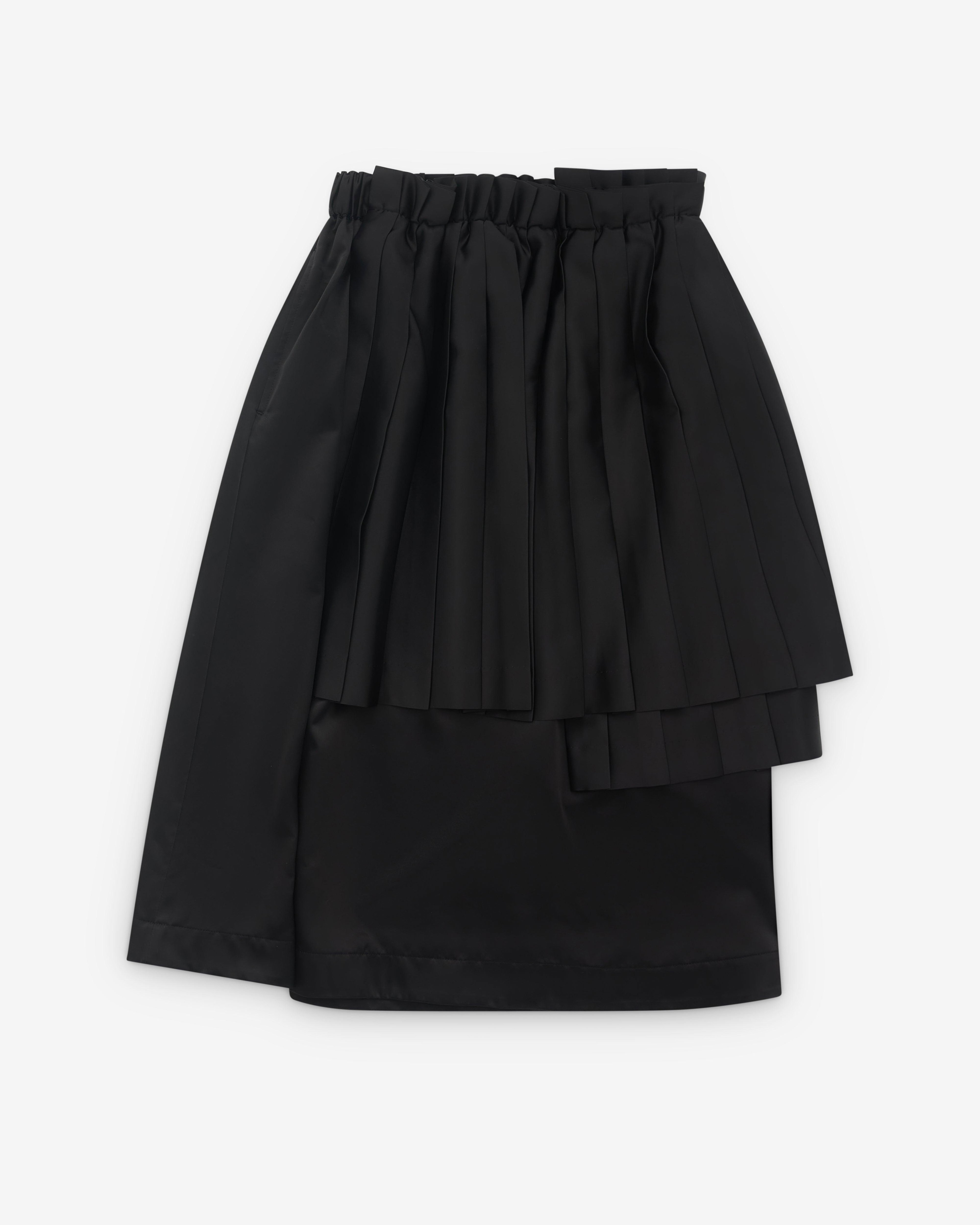 Noir Kei Ninomiya - Women’s Pleated Panel Skirt - (Black) by NOIR KEI NINOMIYA
