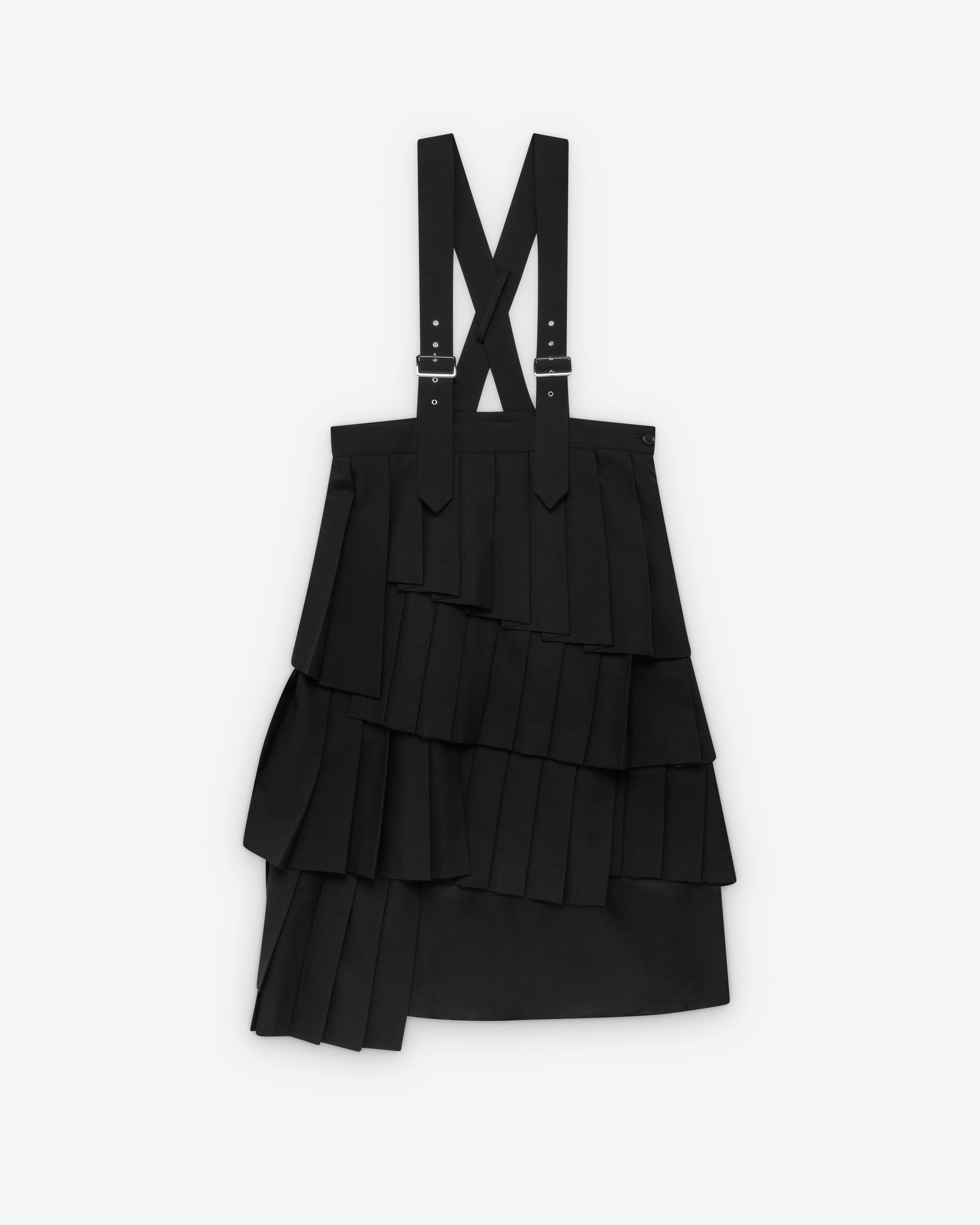 Noir Kei Ninomiya - Women's Pleated Pinafore - (Black) by NOIR KEI NINOMIYA