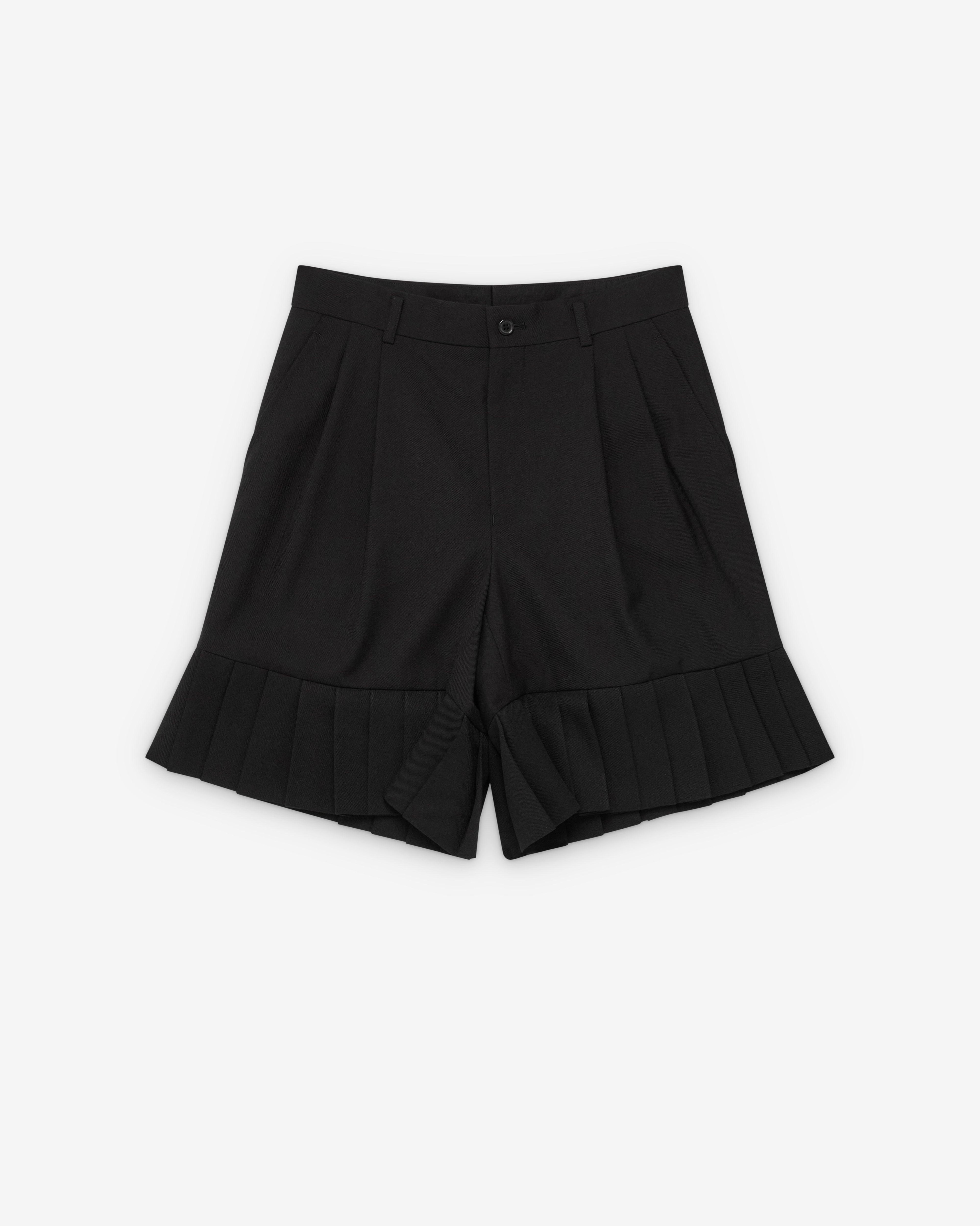 Noir Kei Ninomiya - Women's Pleated Shorts - (Black) by NOIR KEI NINOMIYA