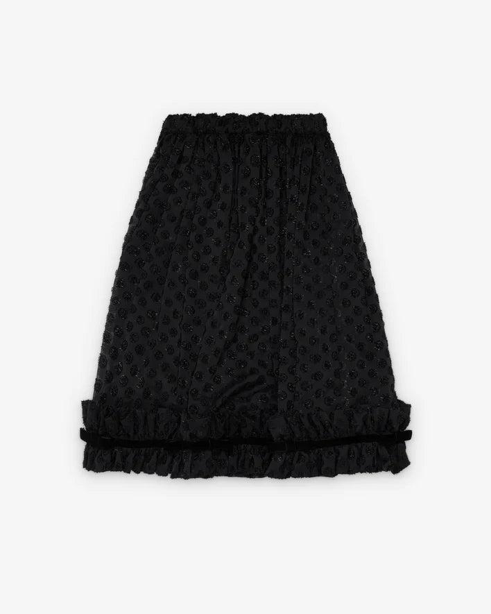 Noir Kei Ninomiya - Women's Polka Dots Pattern Cut Jacquard Georgette - (Black) by NOIR KEI NINOMIYA