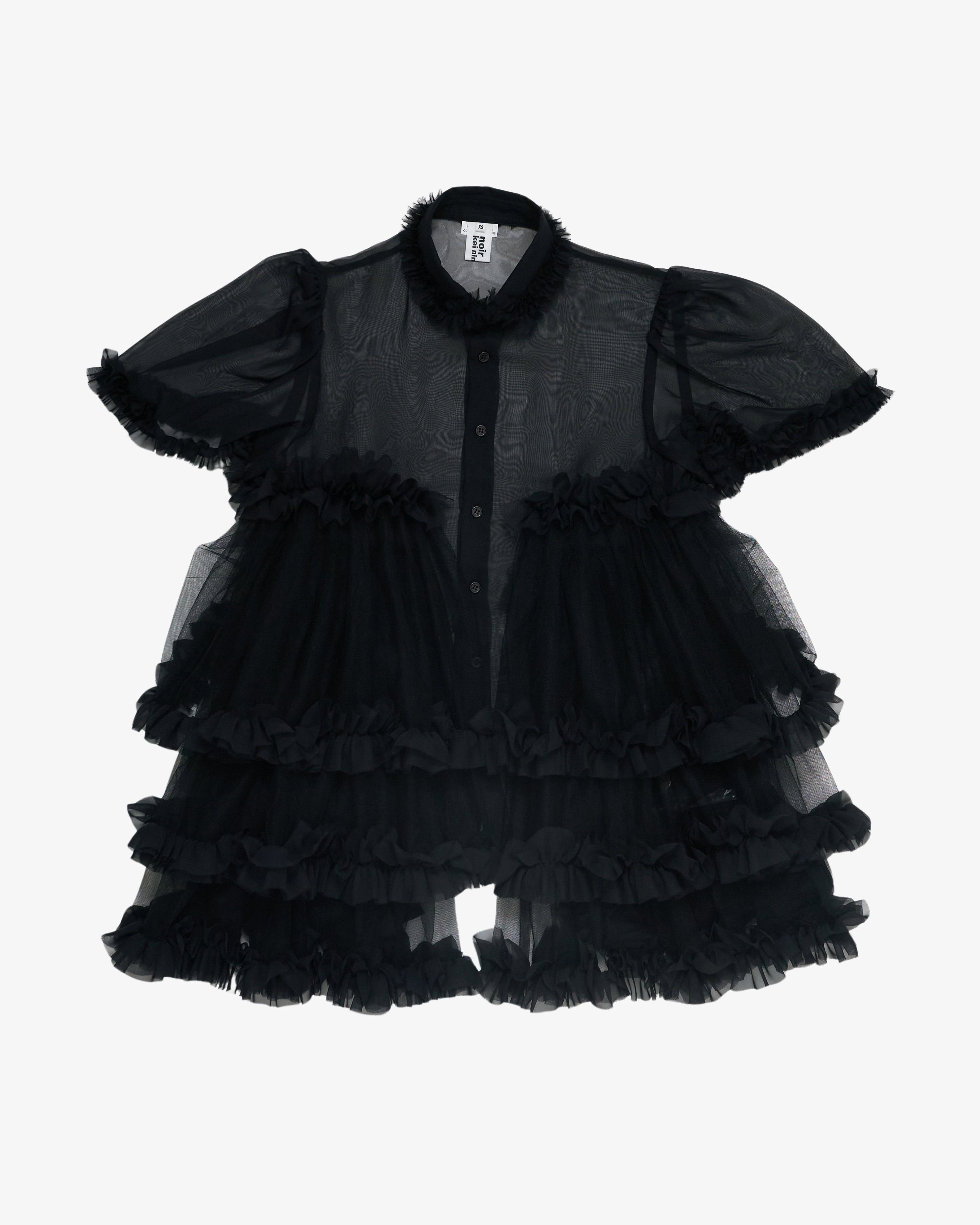 Noir Kei Ninomiya - Women's Polyester Georgette - (Black) by NOIR KEI NINOMIYA
