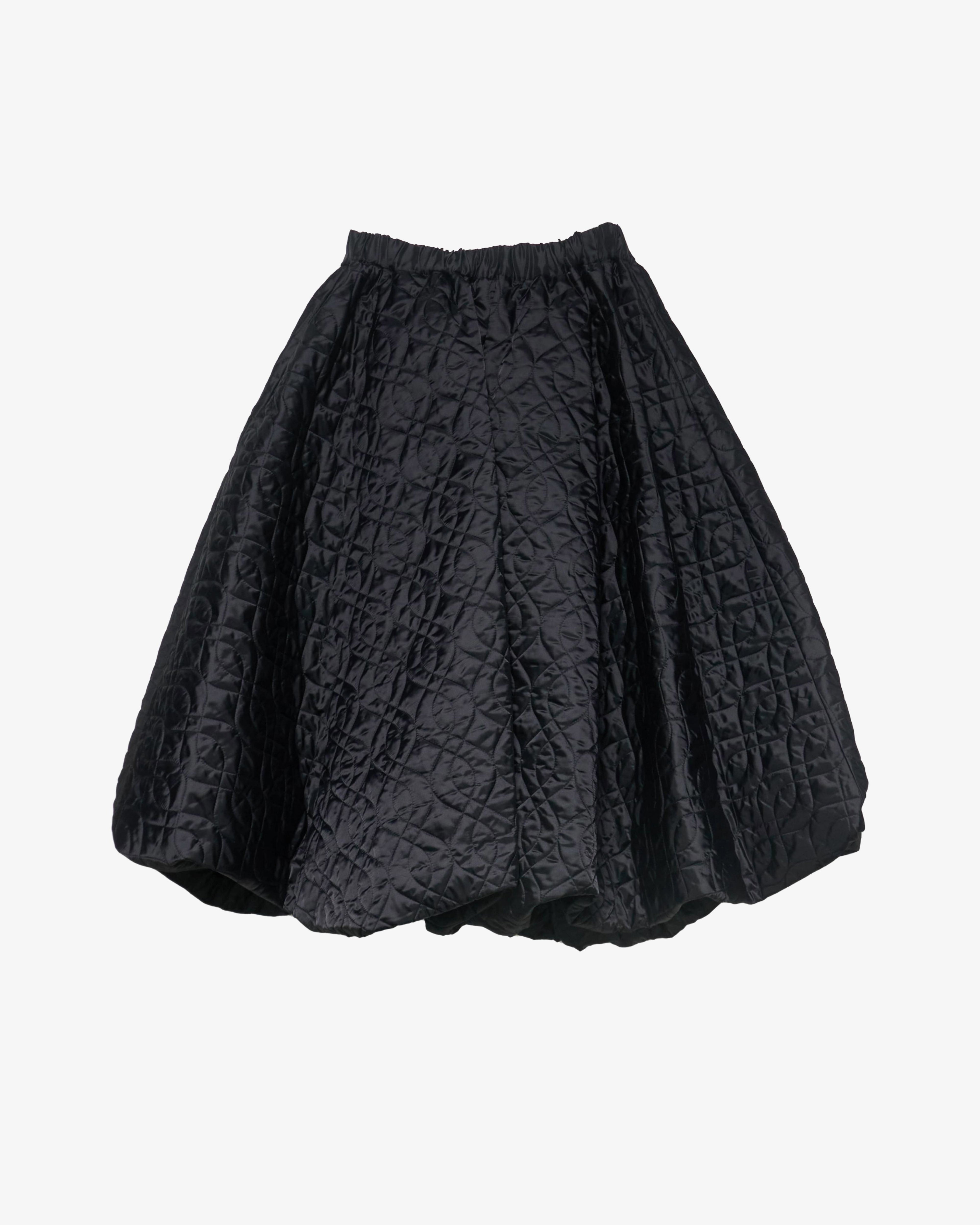 Noir Kei Ninomiya - Women's Quilted Skirt - (Black) by NOIR KEI NINOMIYA