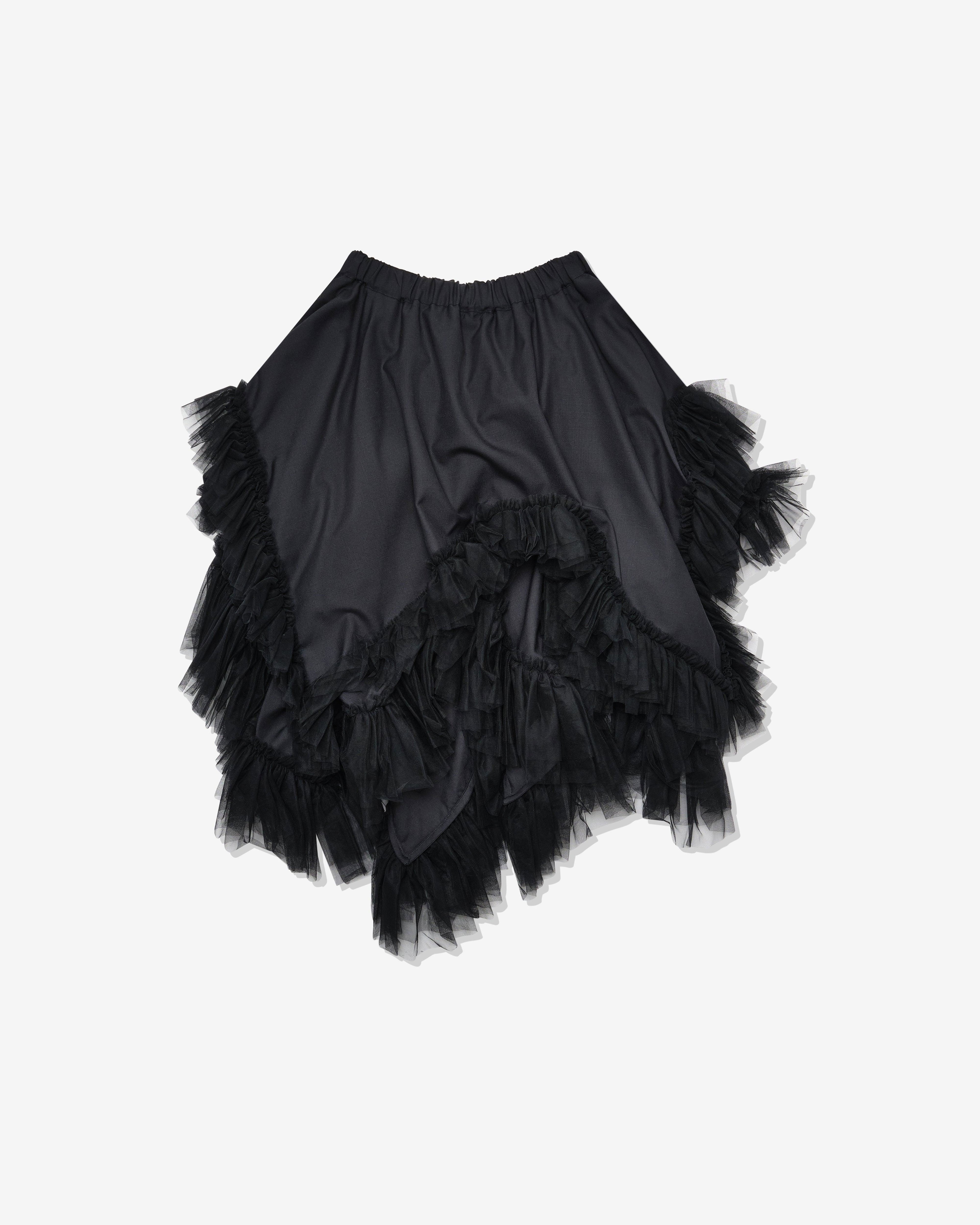 Noir Kei Ninomiya - Women's Ruffled Skirt - (Black) by NOIR KEI NINOMIYA