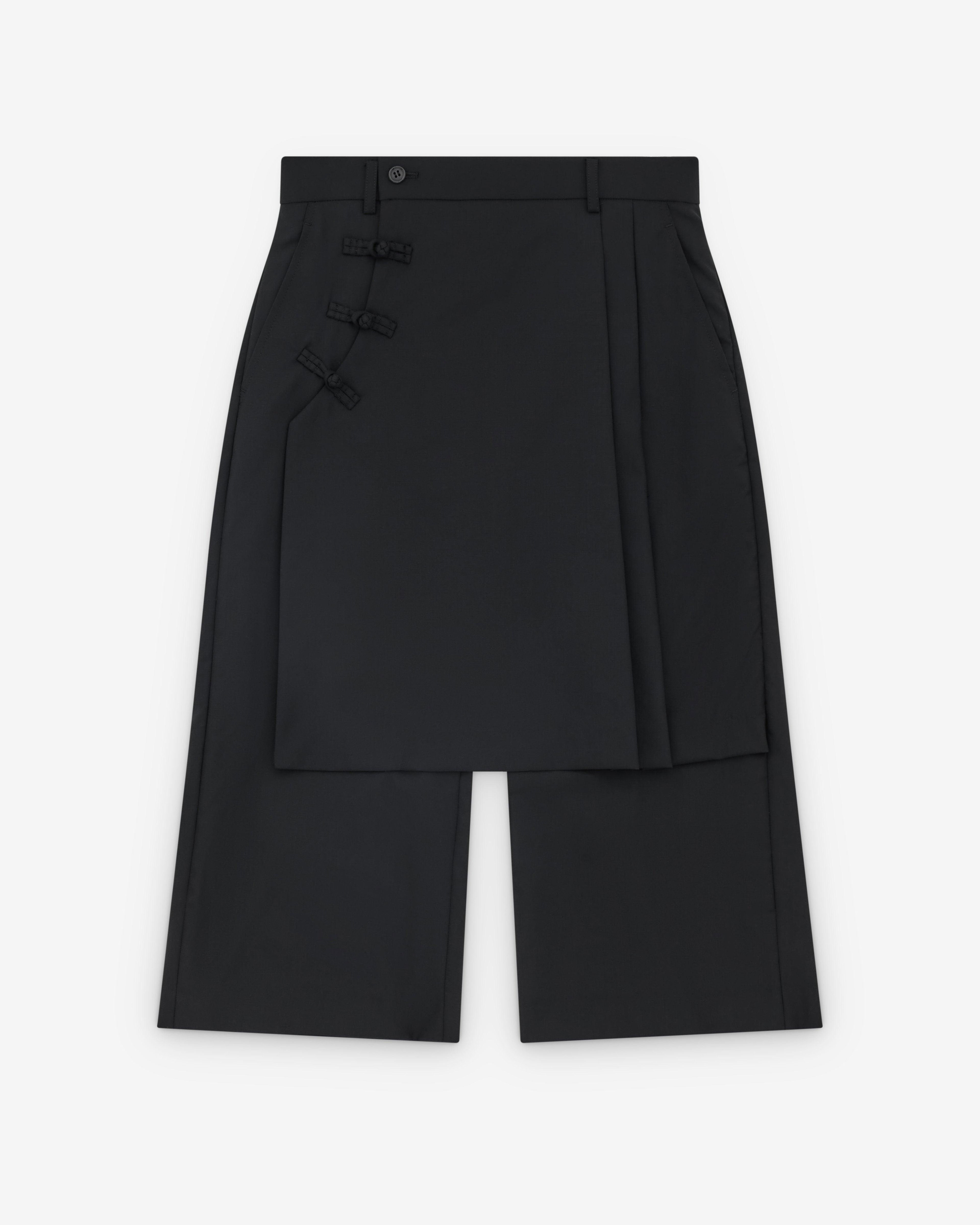 Noir Kei Ninomiya - Women’s Skirt Overlay Trousers - (Black) by NOIR KEI NINOMIYA