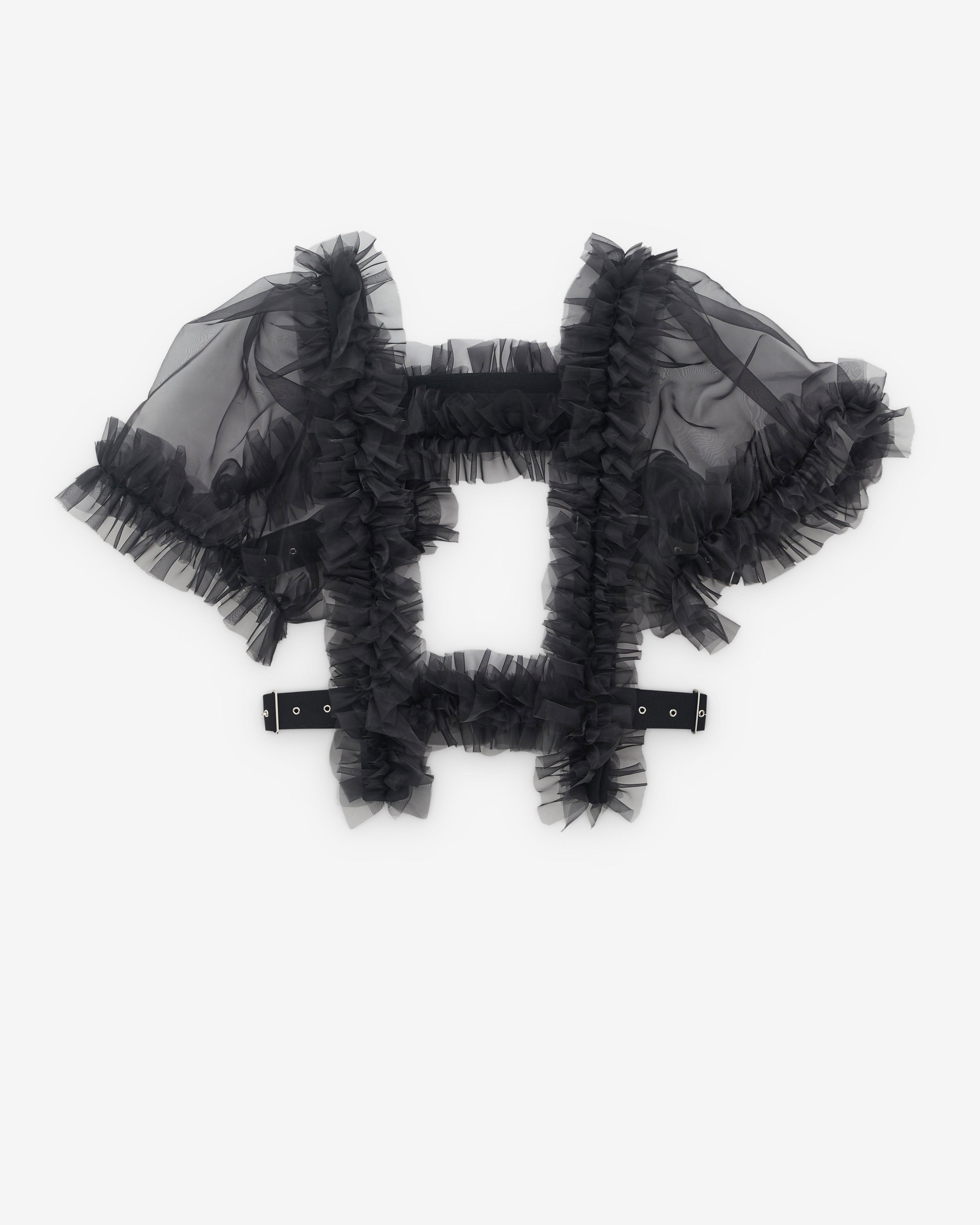 Noir Kei Ninomiya - Women's Tulle Buckle Harness - (Black1/1A) by NOIR KEI NINOMIYA
