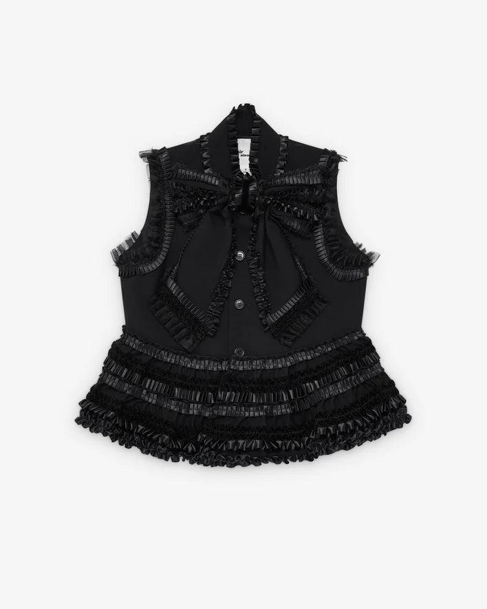 Noir Kei Ninomiya - Women's Wool Oxford - (Black) by NOIR KEI NINOMIYA