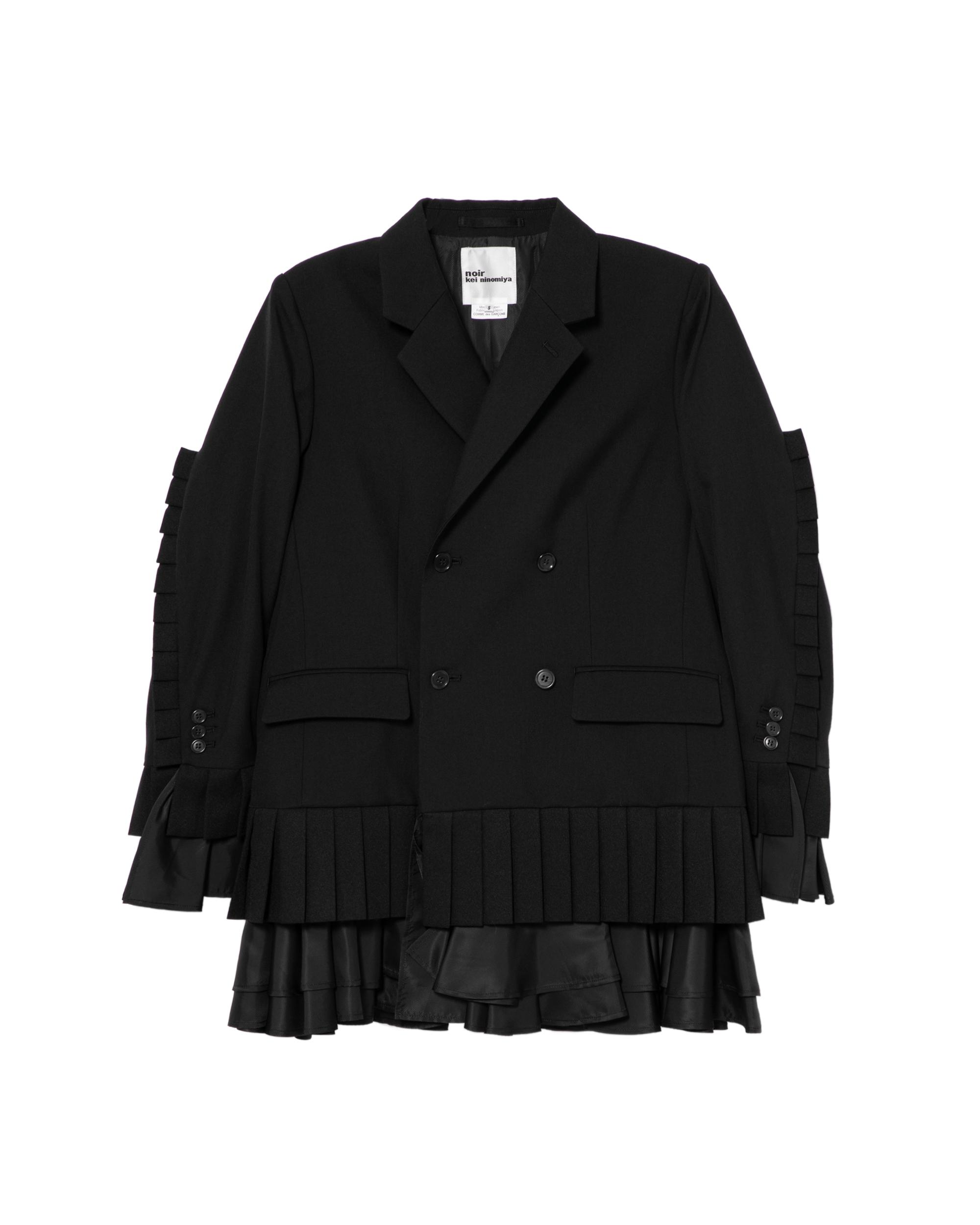 Pleated double breqsted blazer by NOIR KEI NINOMIYA