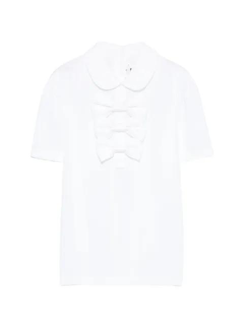 bow-embellished Peter Pan collar T-shirt by NOIR KEI NINOMIYA