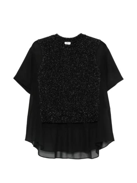 embellished layered blouse by NOIR KEI NINOMIYA