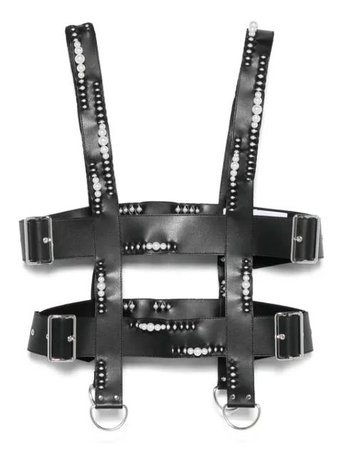 faux-leather harness vest by NOIR KEI NINOMIYA