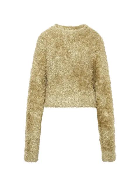 lamé-effect sweater by NOIR KEI NINOMIYA