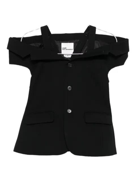 off-the-shoulder fitted jacket by NOIR KEI NINOMIYA
