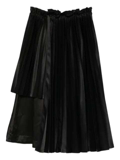 pleated asymmetric midi skirt by NOIR KEI NINOMIYA