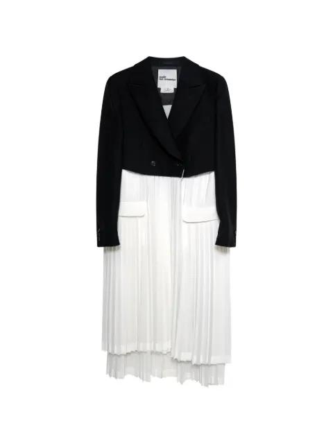 pleated-panel cropped blazer by NOIR KEI NINOMIYA