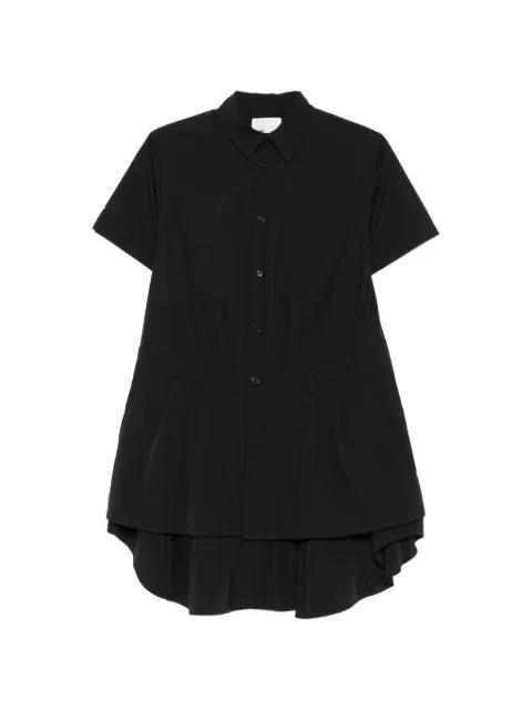 pleated-trim layered midi dress by NOIR KEI NINOMIYA