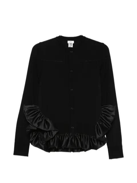 ruffle-trimmed cardigan by NOIR KEI NINOMIYA