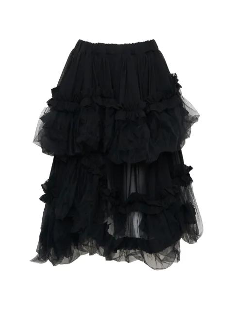 ruffled A-line midi skirt by NOIR KEI NINOMIYA