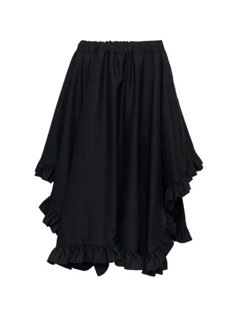 ruffled asymmetric-hem skirt by NOIR KEI NINOMIYA