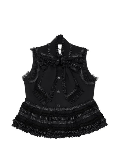 ruffled bow-detail blouse by NOIR KEI NINOMIYA