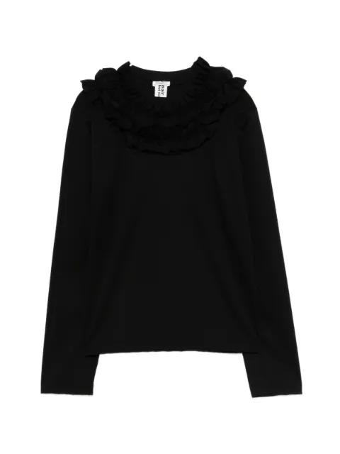ruffled-collar T-shirt by NOIR KEI NINOMIYA