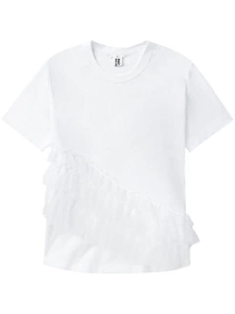 ruffled cotton T-shirt by NOIR KEI NINOMIYA