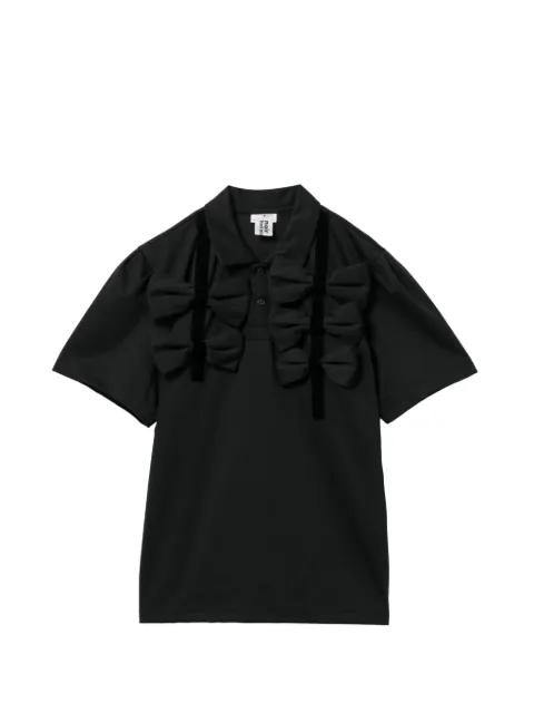 ruffled detail T-shirt by NOIR KEI NINOMIYA