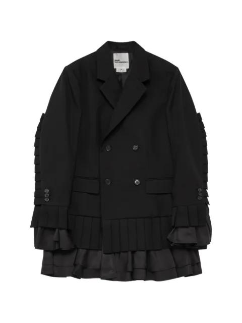 ruffled double-breasted blazer by NOIR KEI NINOMIYA