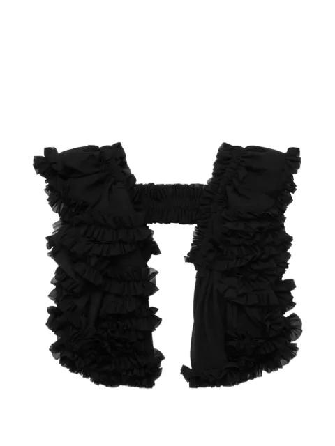 ruffled gilet by NOIR KEI NINOMIYA