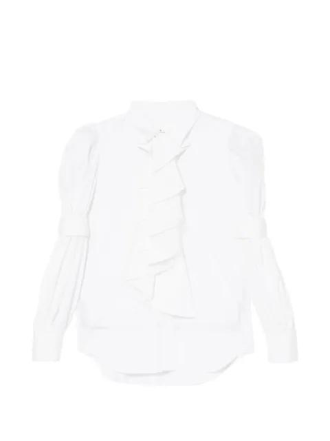 ruffled puff-sleeve blouse by NOIR KEI NINOMIYA