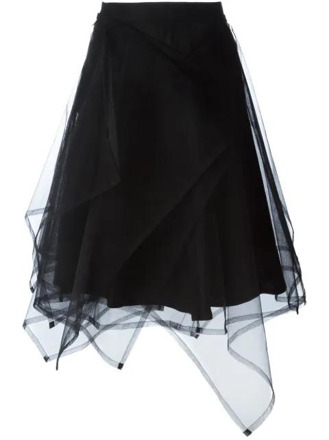 tulle asymmetric skirt by NOIR KEI NINOMIYA