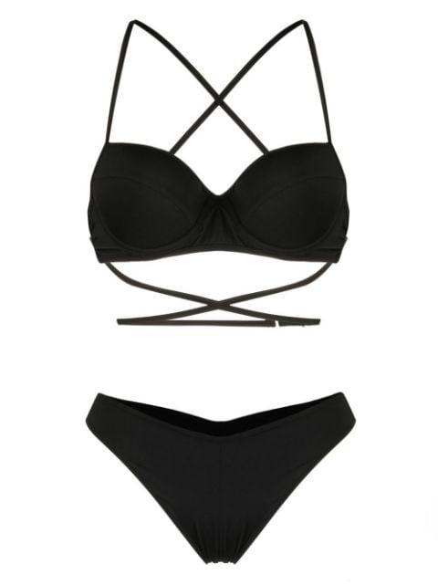 balconette-style bikini set by NOIRE SWIMWEAR