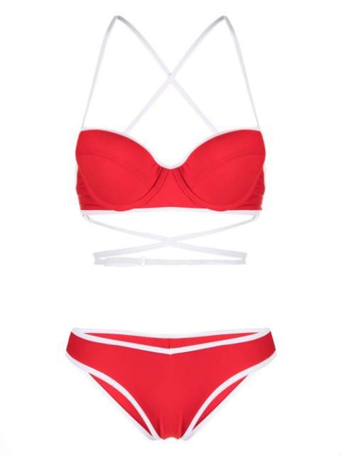 balconette two-piece bikini set by NOIRE SWIMWEAR